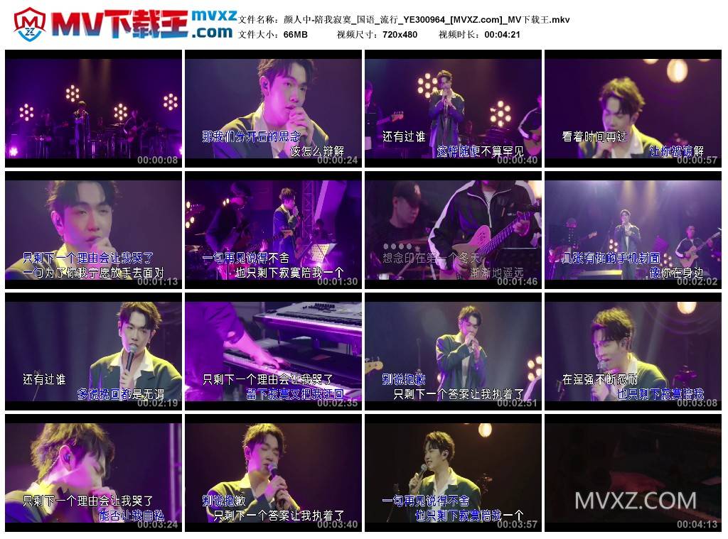 颜人中-陪我寂寞_国语_流行_YE300964